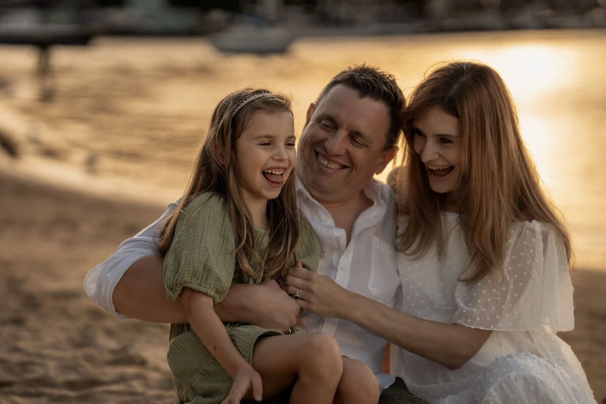 Brisbane-Family-Portrait-Maternity-Girl-on-Beach-during-Sunset-33