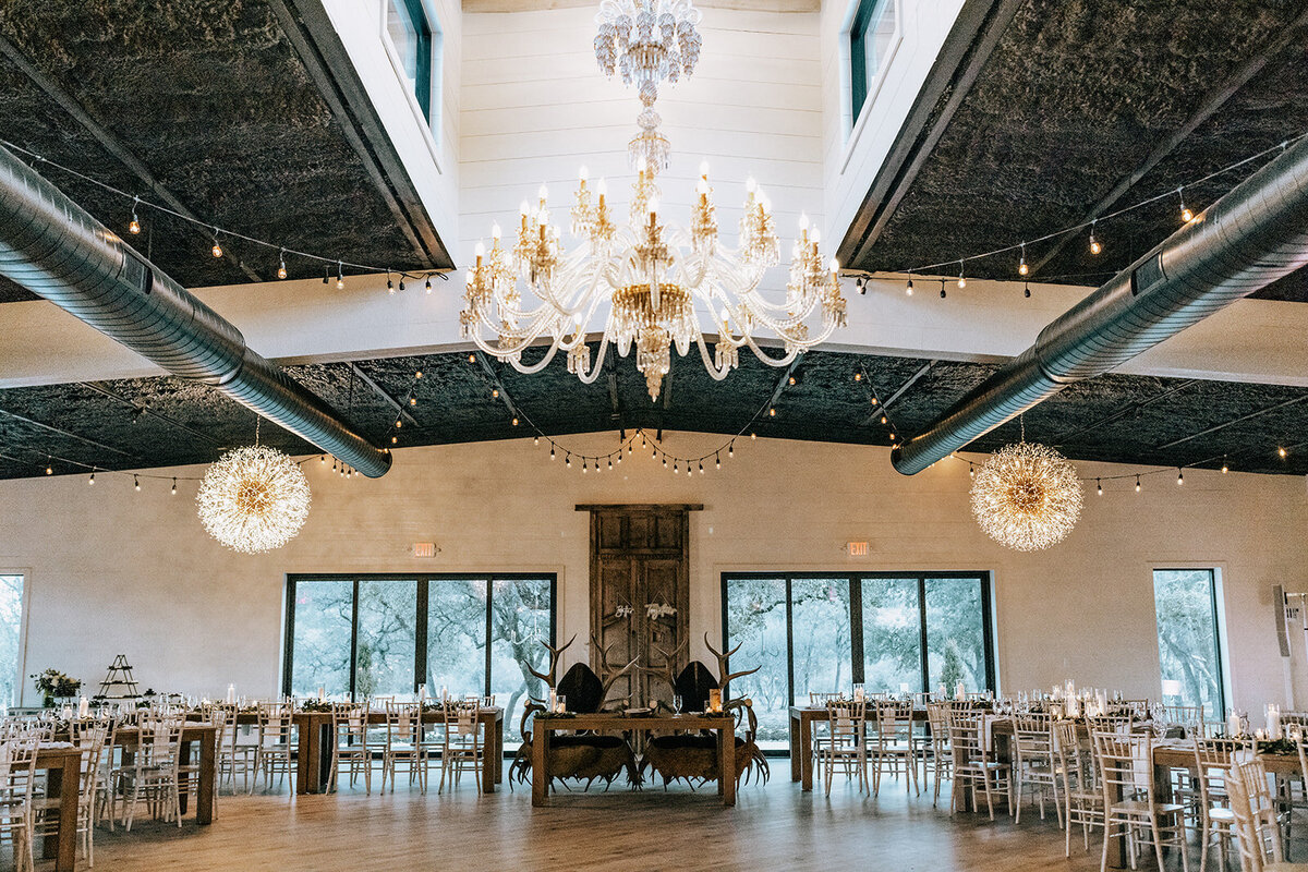 ranch venue wedding setup