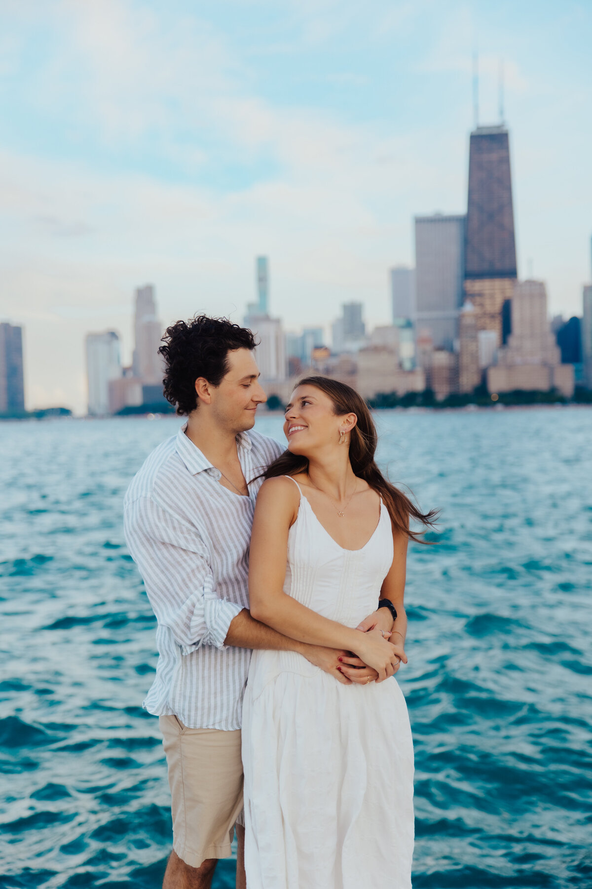 Chicago Engagement Session at North Ave Beach