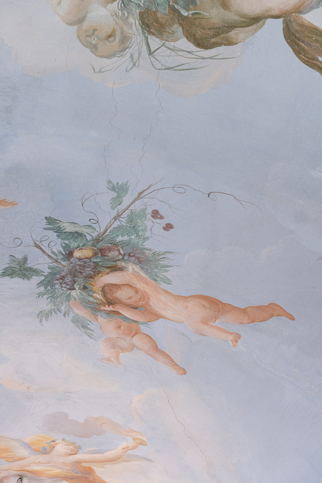 close up of an Italian painting