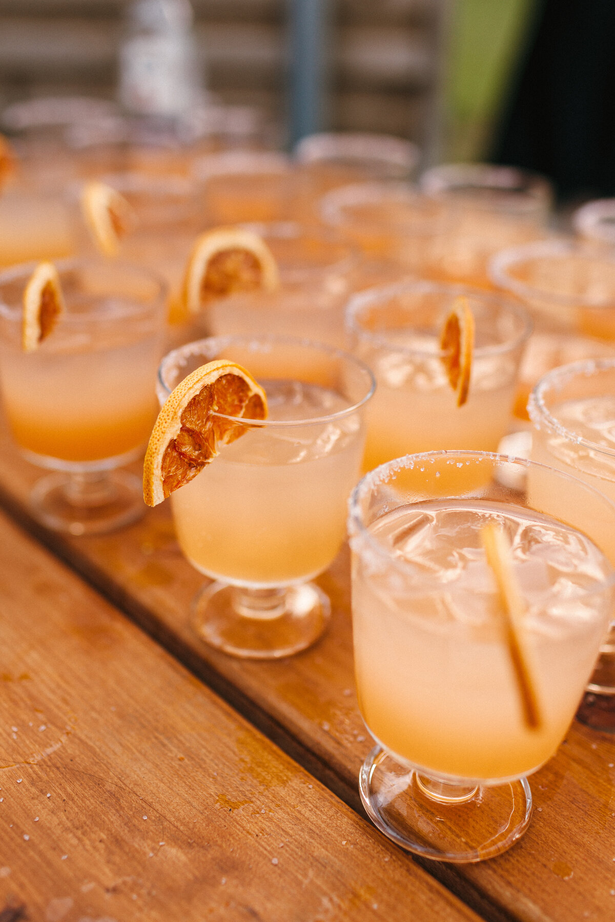 Cocktail hour at wedding welcome party