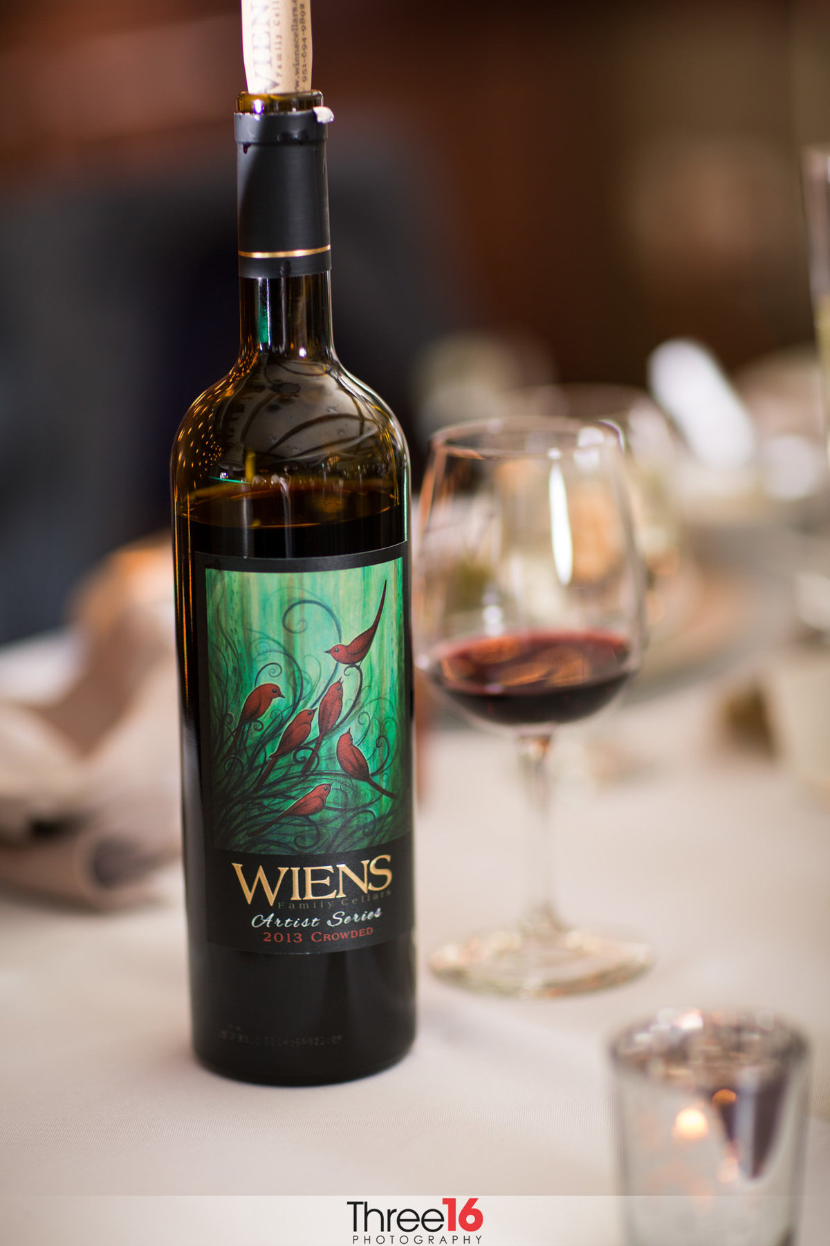 Wiens bottle of wine at Wiens Family Cellars