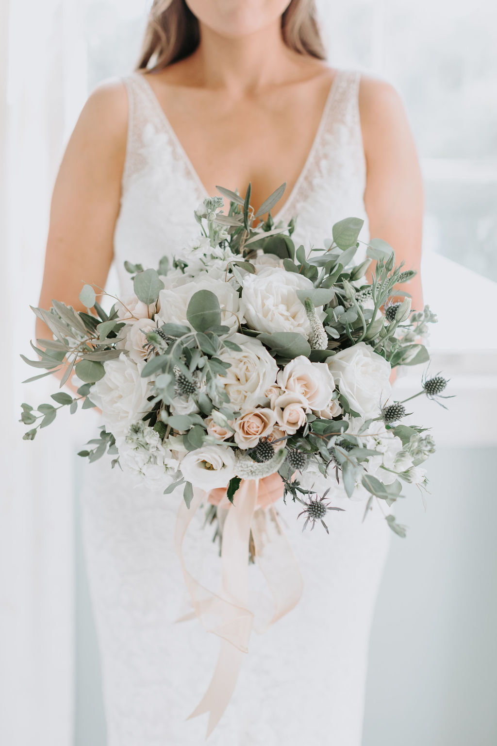 charleston wedding photographer soft pink and white bouquet C59A7653