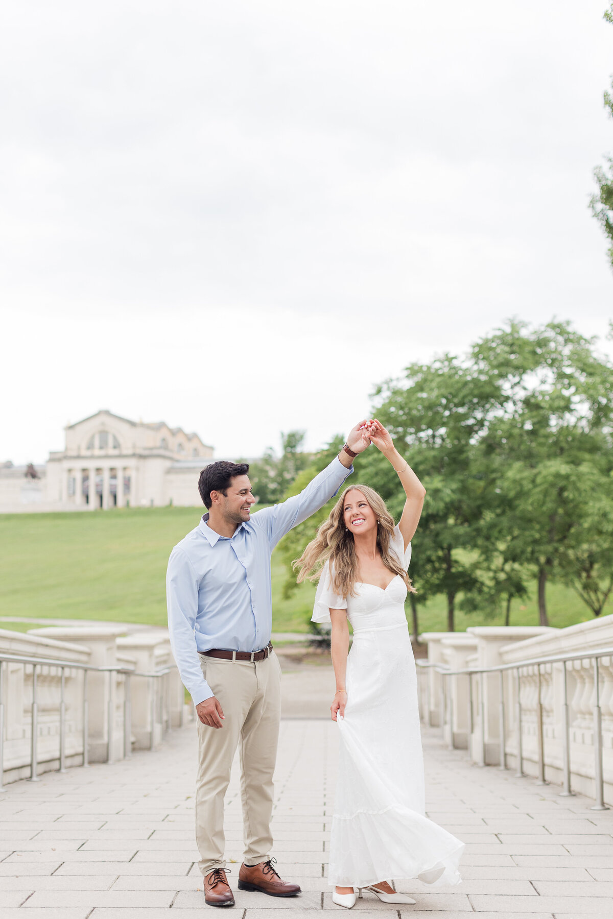 Engagement photography in Art Hill, St. Louis Missouri