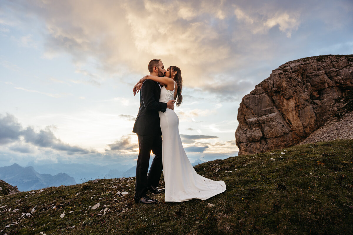 Marmarole helicopter Elopement Dolomites -67