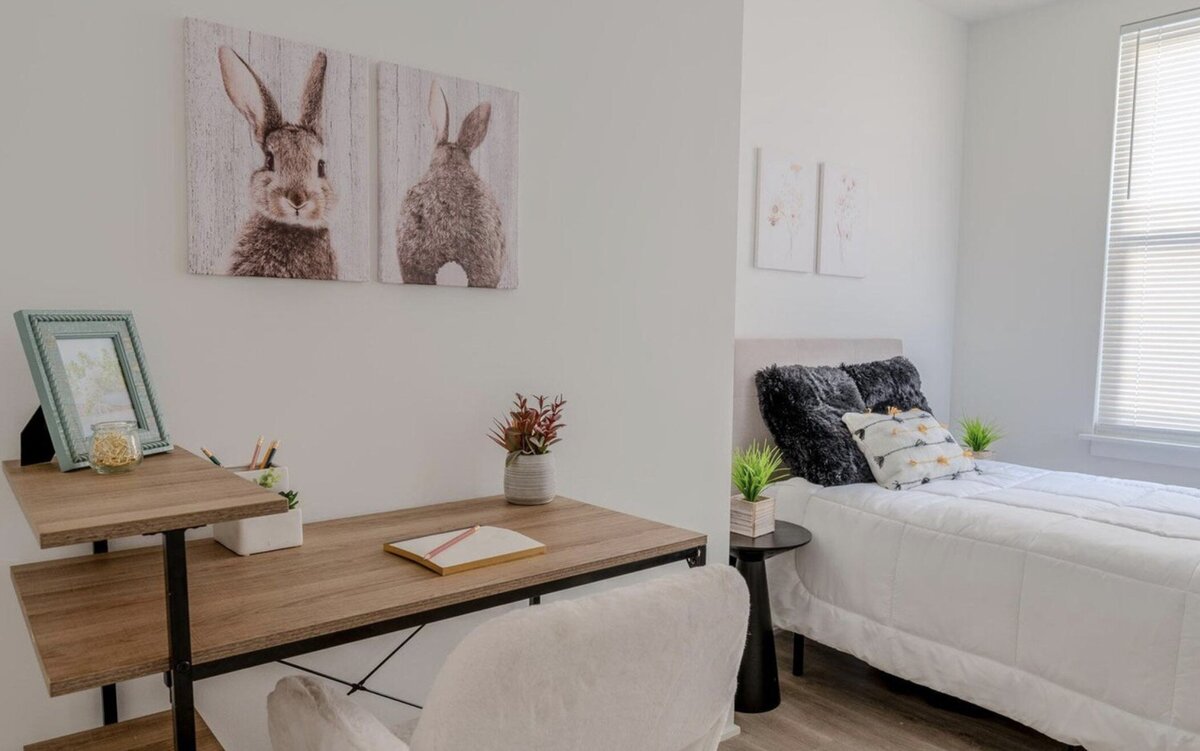 Kelly DeTommaso Vacant Home Staging Germantown PA Guest Bedroom 6