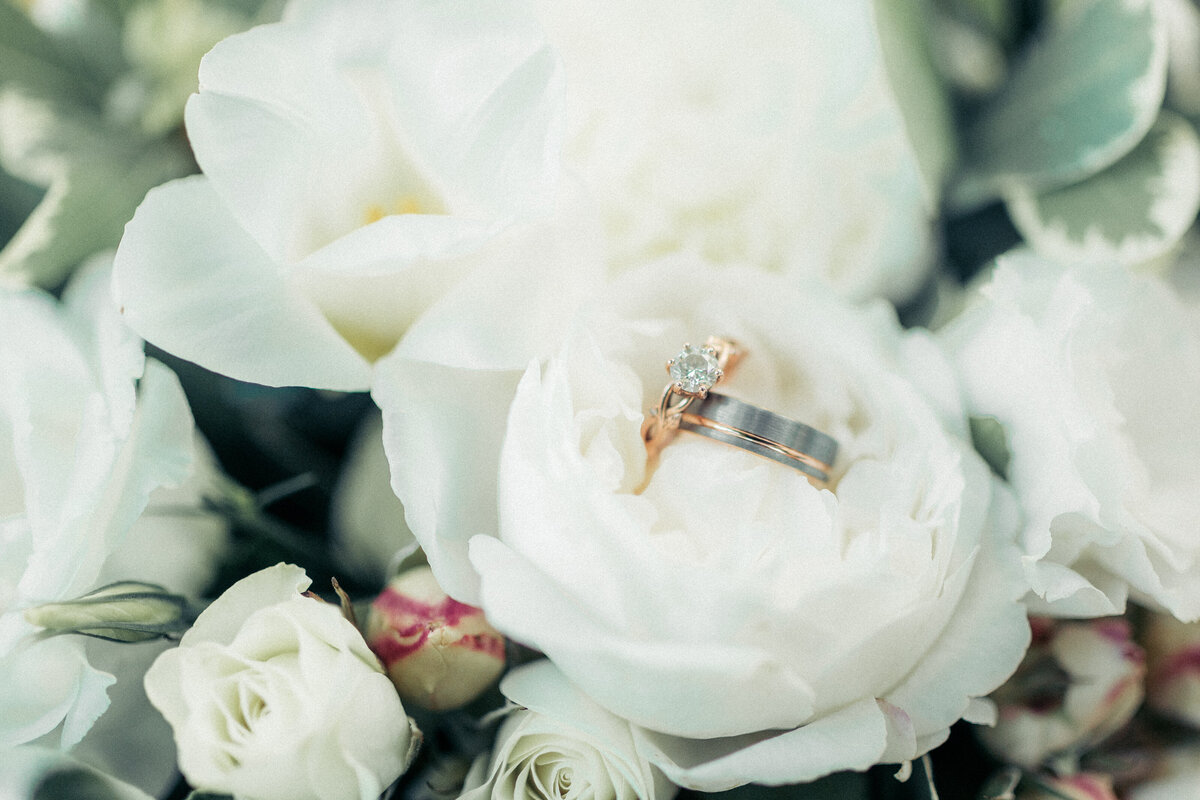 close up of hayden's bouquet
