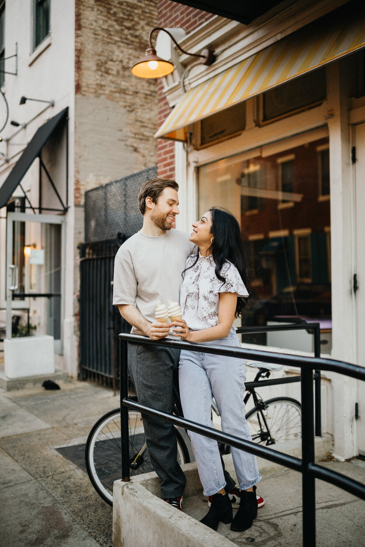 Philadelphia engaged couple