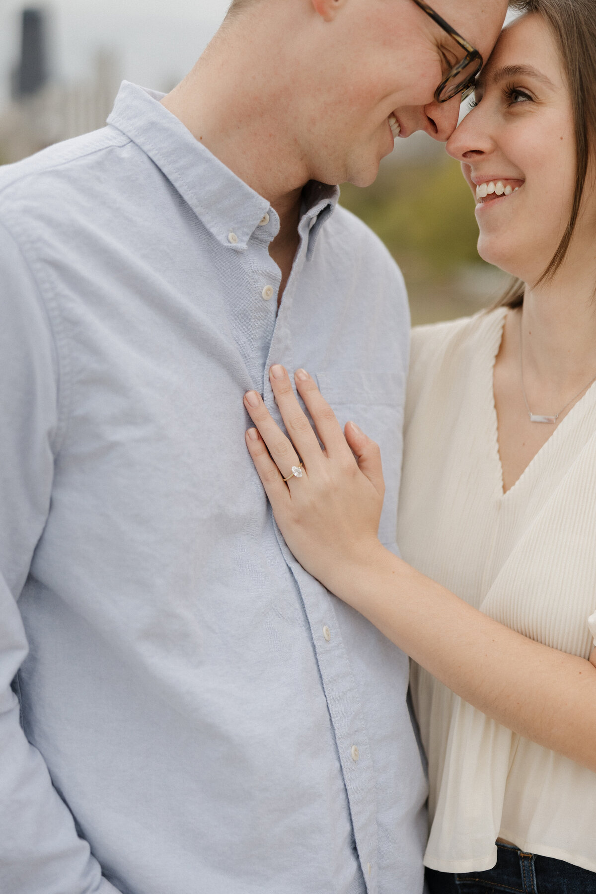 Indianapolis engagement photography detail candid moment