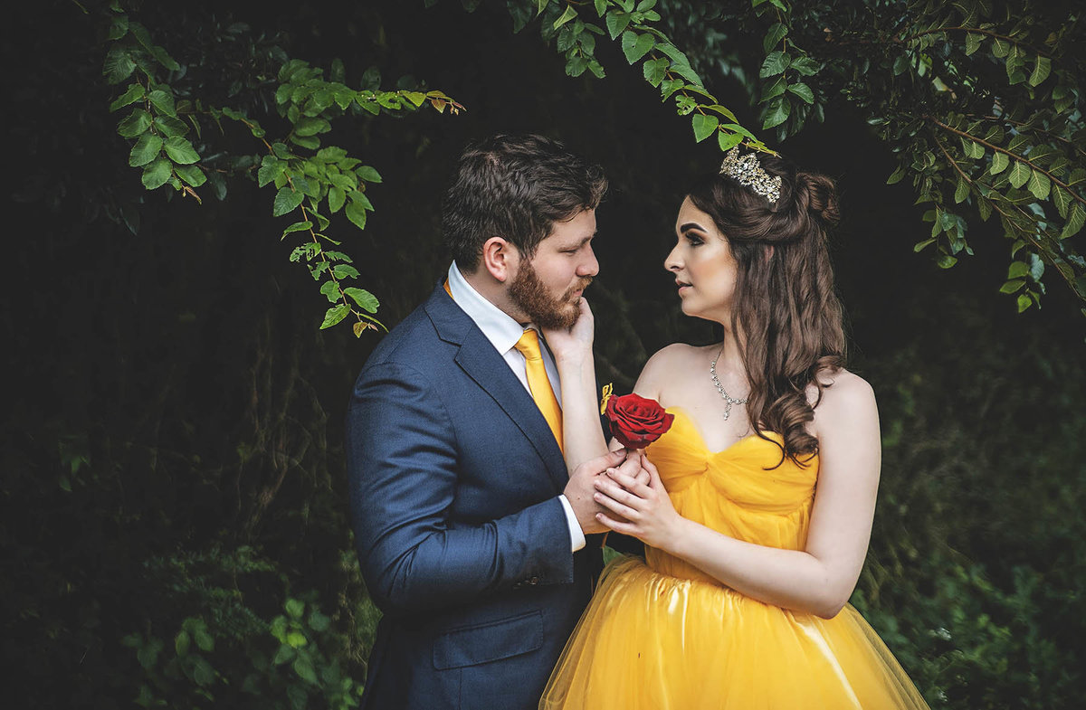 Beauty & the Beast wedding - Disney inspired bridal shoot