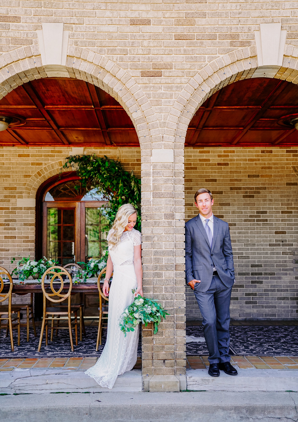 bride and groom felt mansion estate chapel wedding