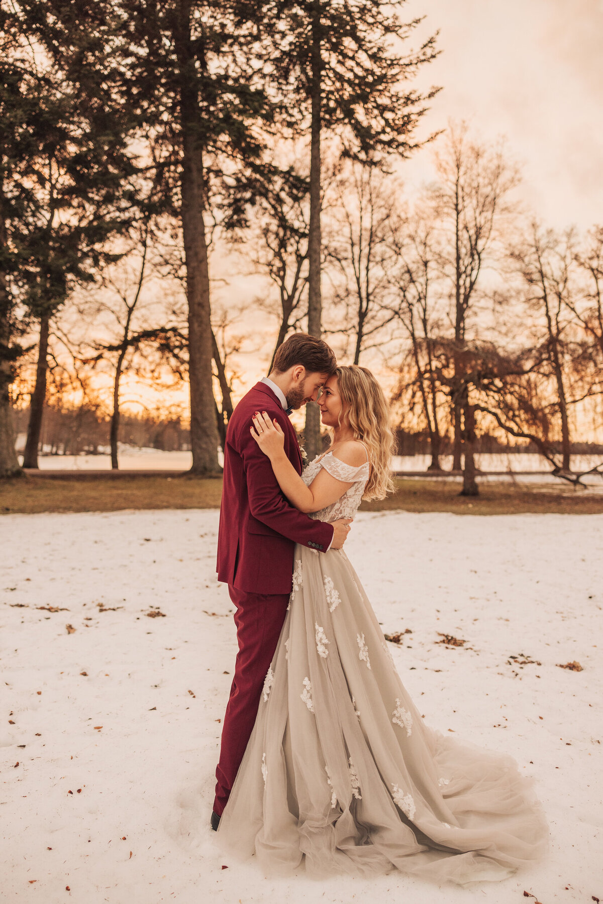 Bröllopsfotograf Stockholm golden hour