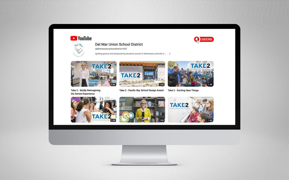 youtube home page mock up