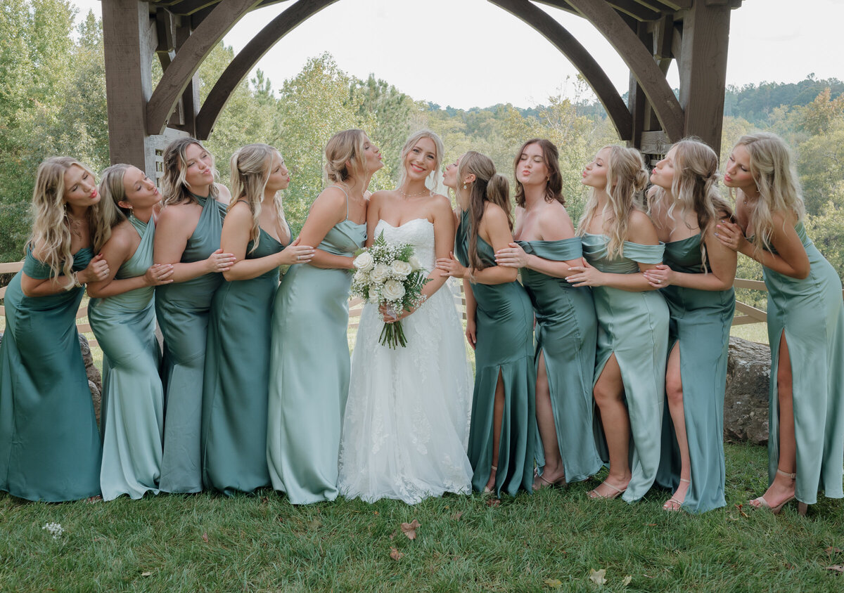 wedding party shot