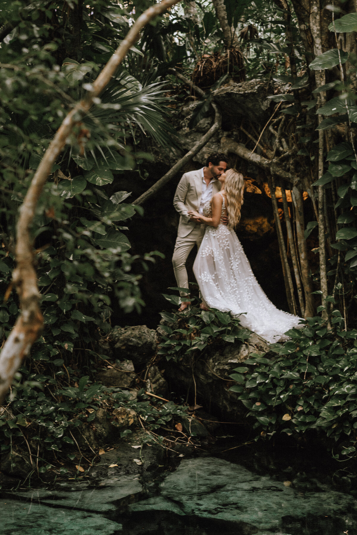 Mayan Wedding Ceremony at a Cenote in Tulum