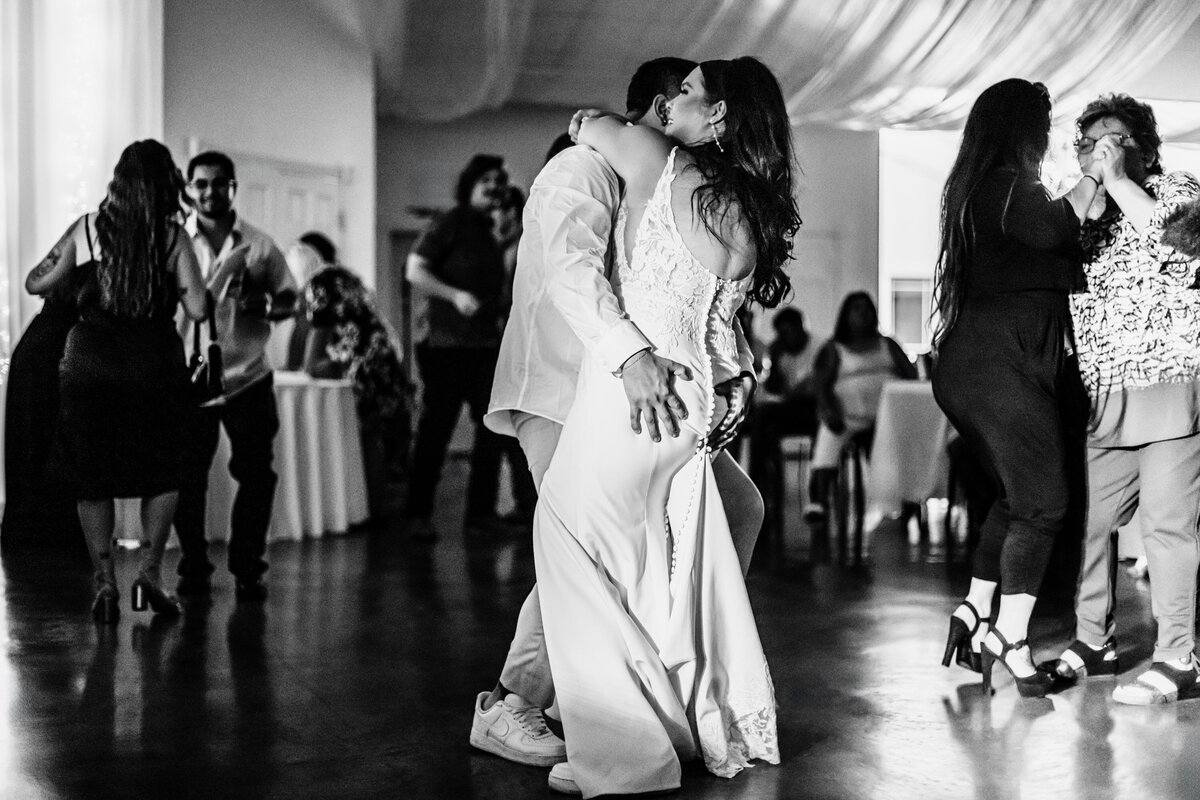 Bride-groom-dancing-wedding-reception-Chancey's-Event-Center