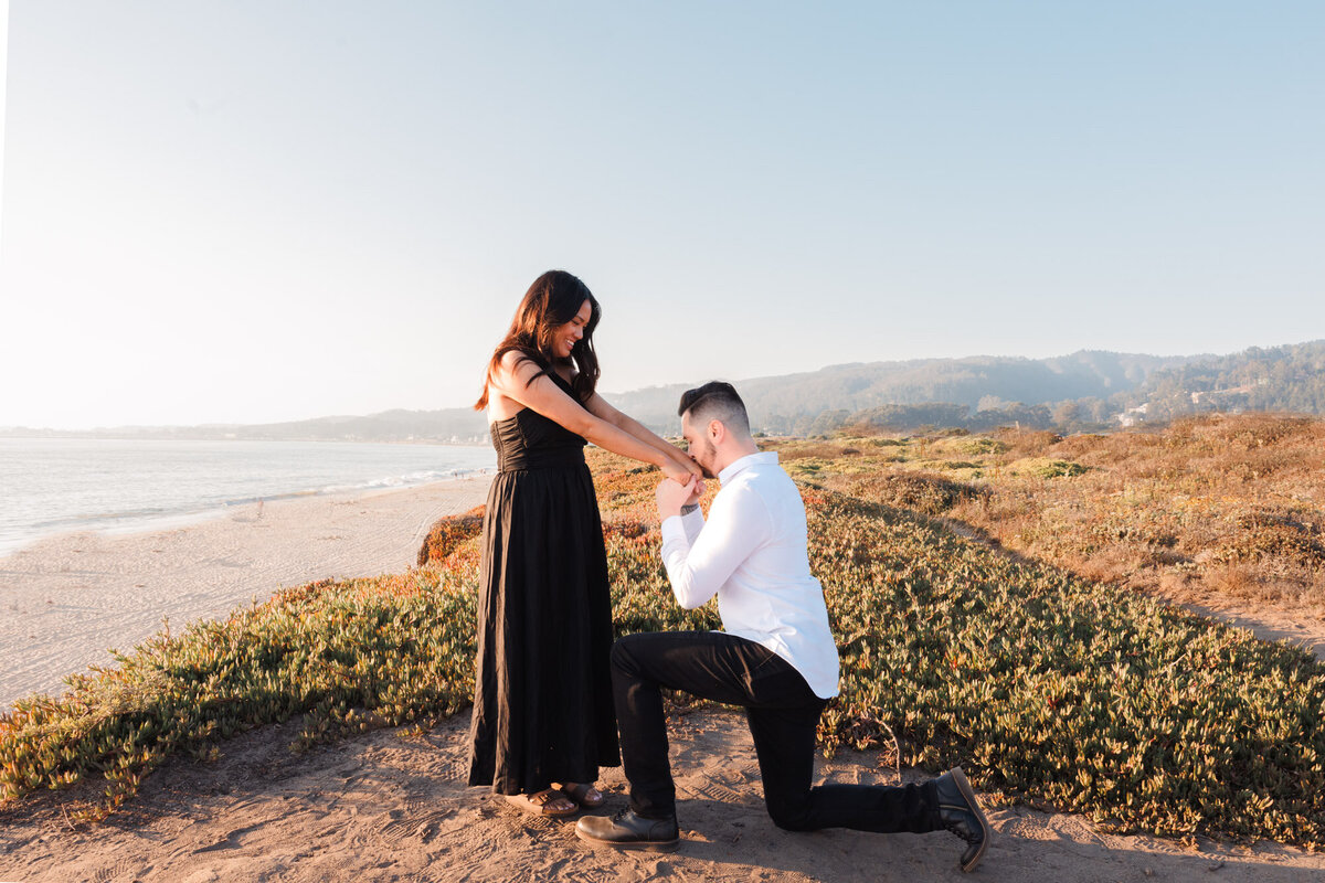 Kyle Woolum + Stephanie-Proposal Engagement-Half Moon Bay-Dunes Beach-San Francisco Wedding Photographer-San Francisco Photographer-Half Moon Bay Photographer-Emily Pillon Photography-S-092323-37