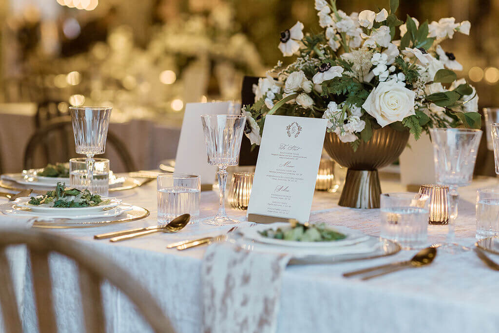 109-elegant-barn-wedding-greenery-gold-modern-vintage-events