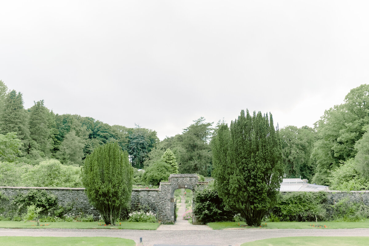 Walled Garden Glenapp Castle Wedding