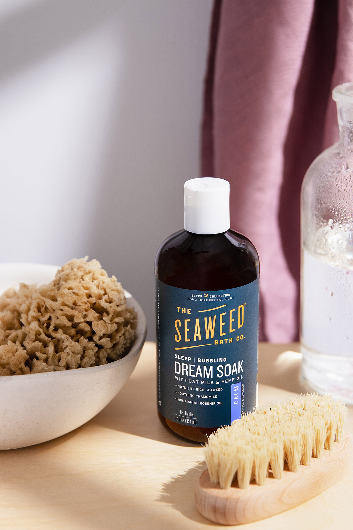 Richmond Virginia brand photography of luxury bath soak, styled for skincare and wellness product brands.