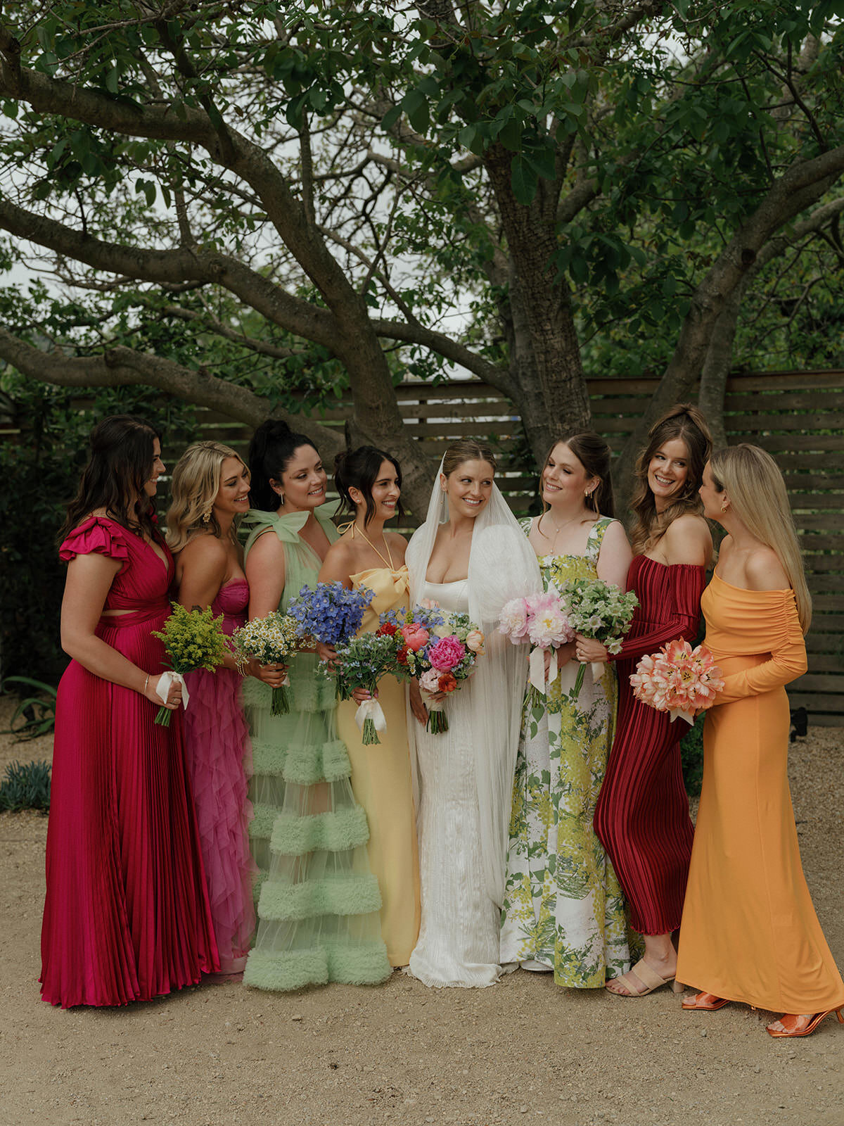 Retro motel chic wedding ceremony at Bodega Los Alamos - 46