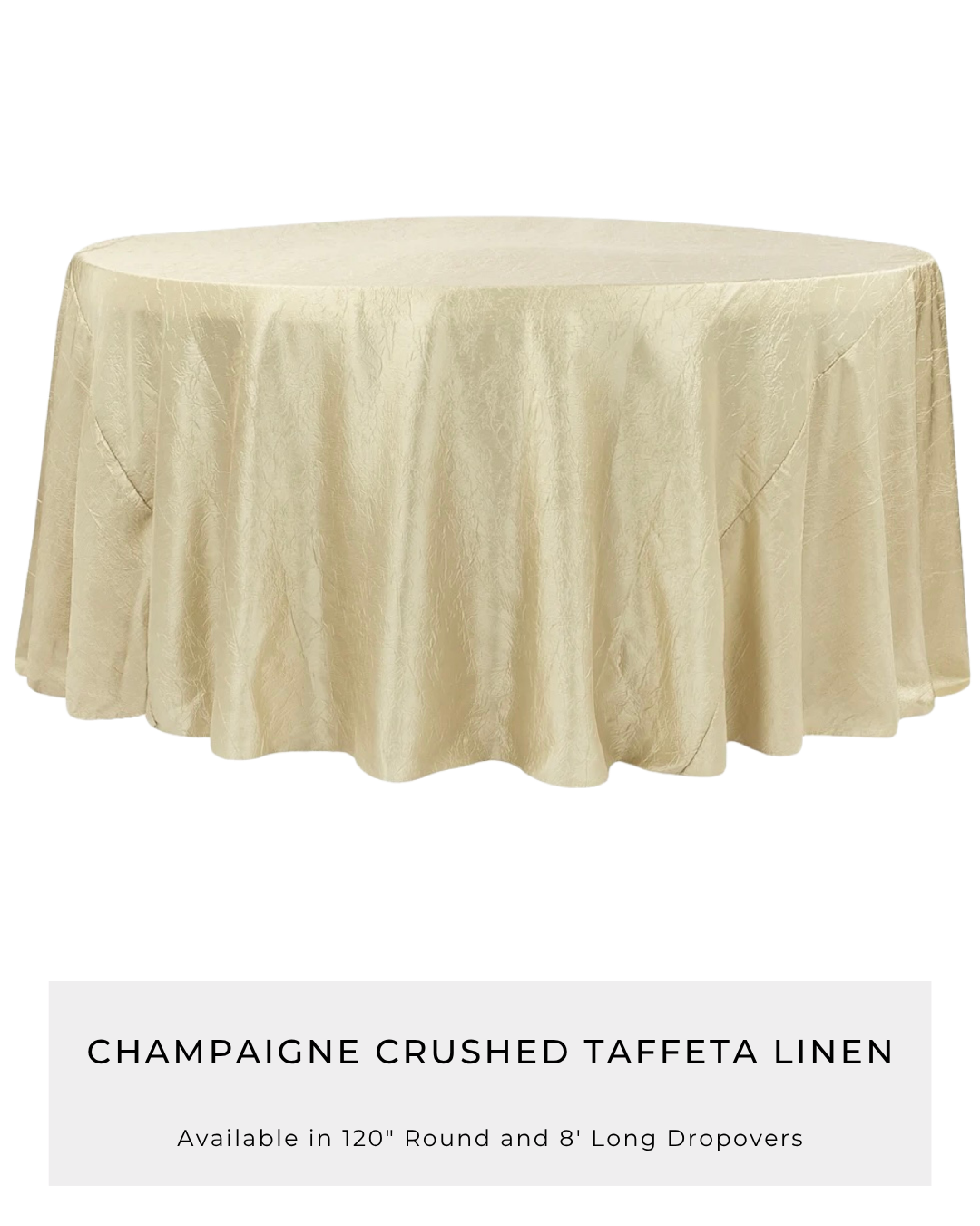 Champaigne Crushed Taffeta Linen