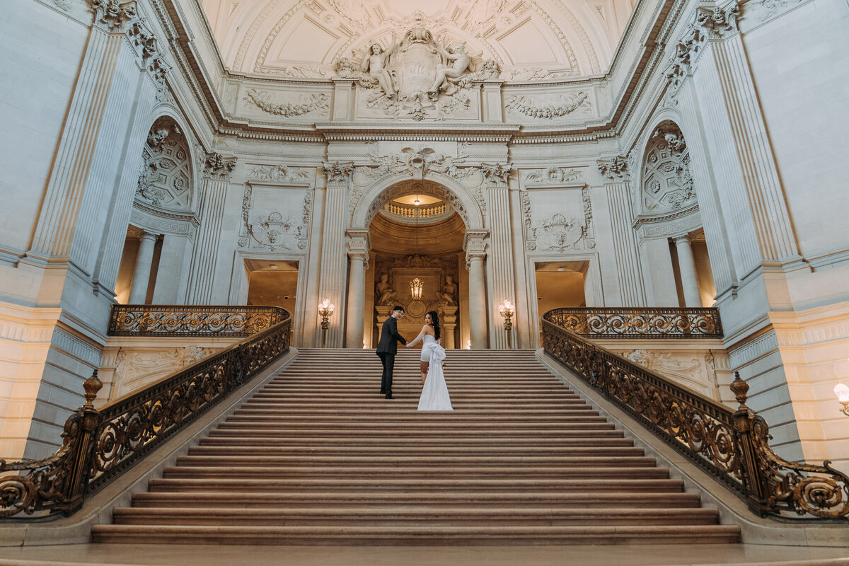 Joyce Li Photography Destination Wedding Elopement Engagement Lifestyle Portrait Photographer West Coast Seattle Washington California sfcityhallelopement-62