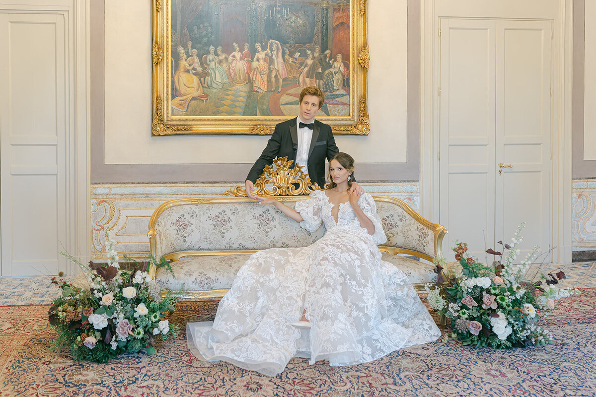690 - Maila Enea Events - Dolce Hobby and Cake - Bride and Groom - Andrea Sedici Wedding Dress - The Way to Bloom_ Sarah Tappen - Villa Del GattoPardo Hotel_ Palermo_ Italy - Joana Senkute Photography