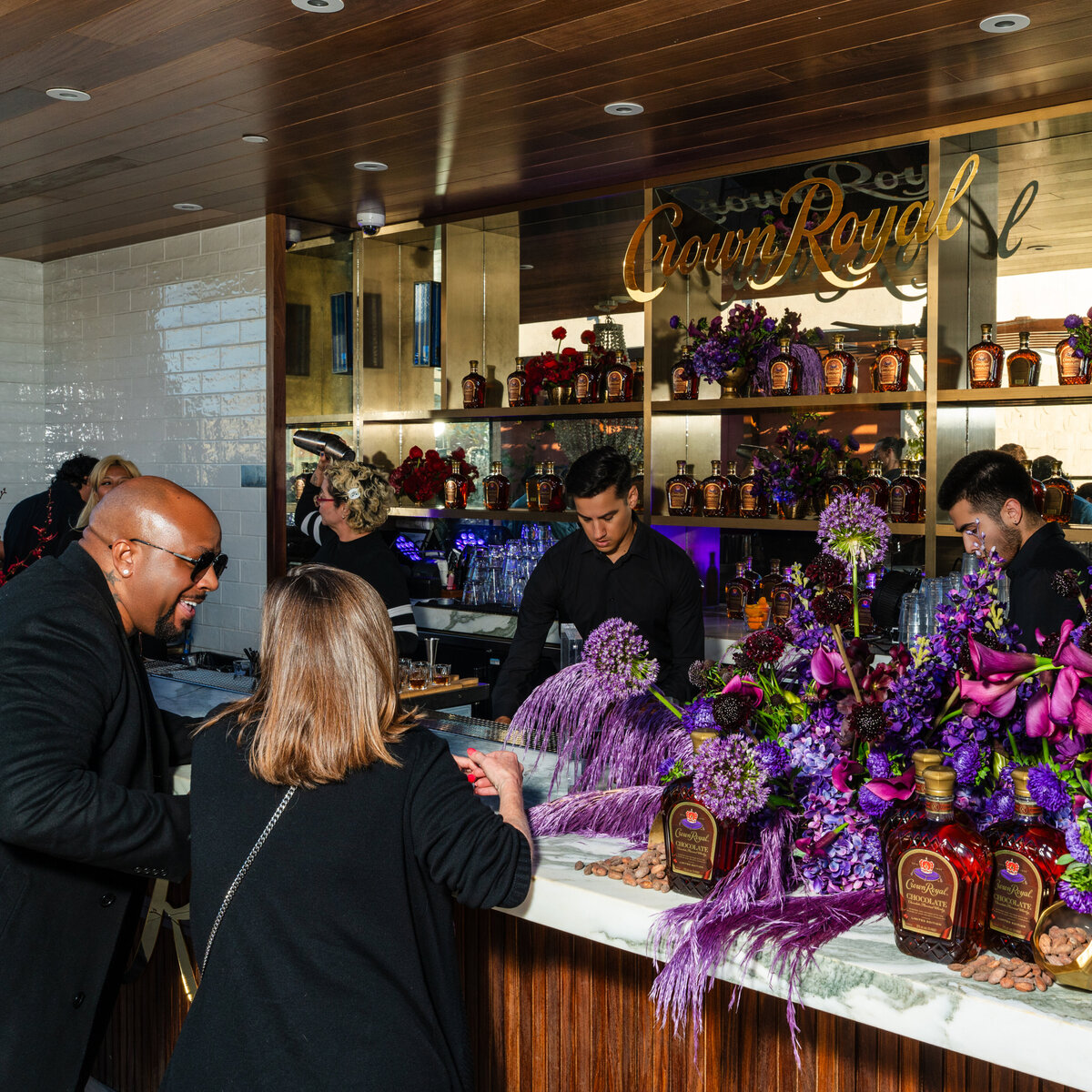 Crown Royale brand activation by The Works Collective | custom fabrication and event design in Los Angeles, California.
