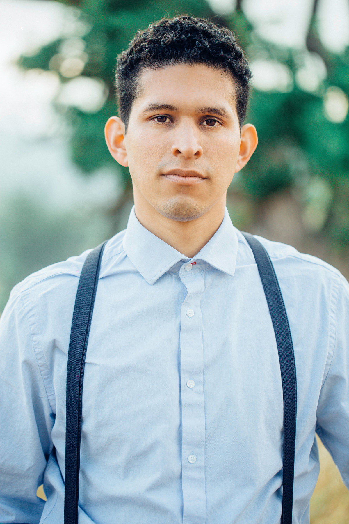 Engagement Photograph Of  Man In Blue Polo Los Angeles