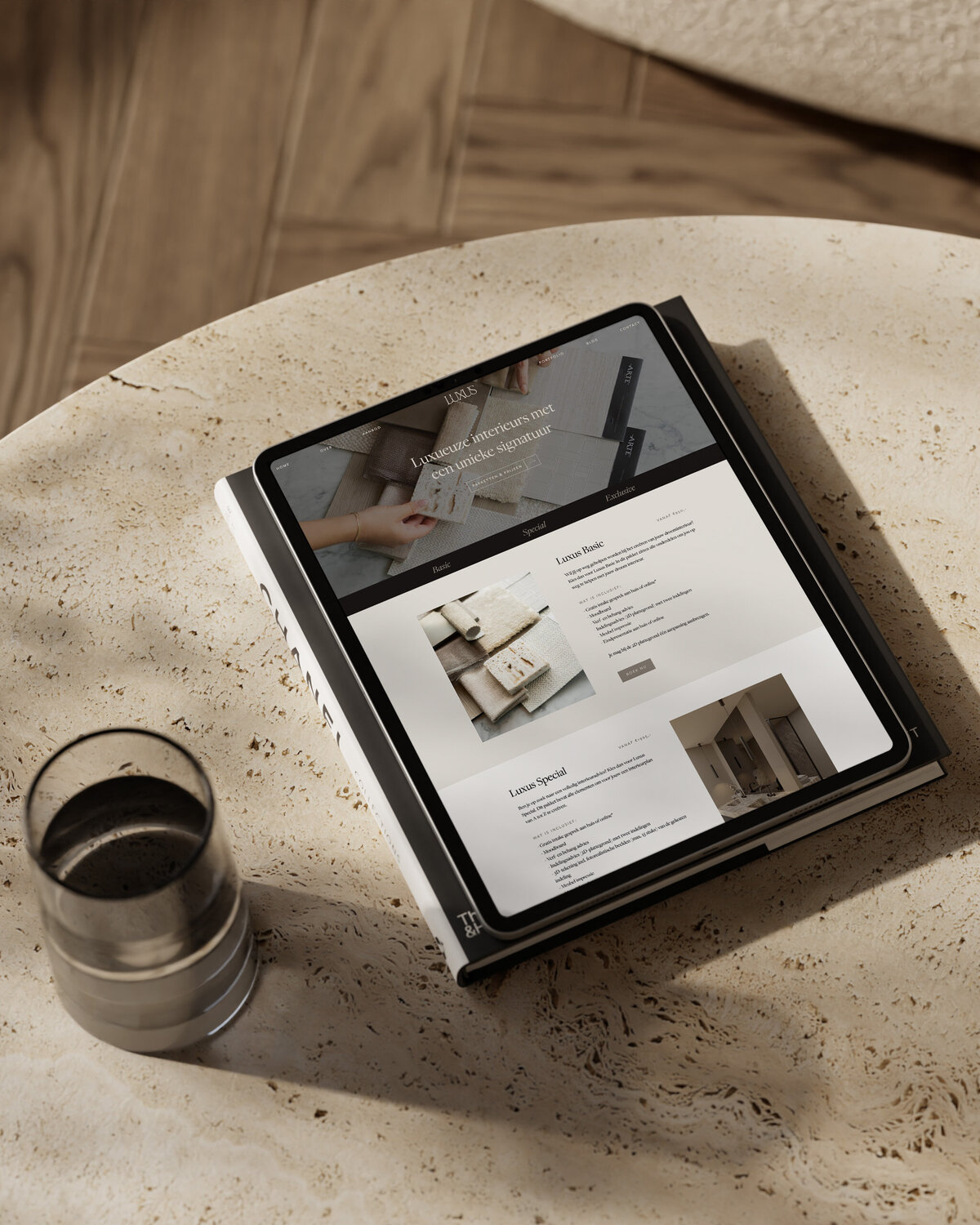 Webdesign services pagina voor Luxus Interior Design