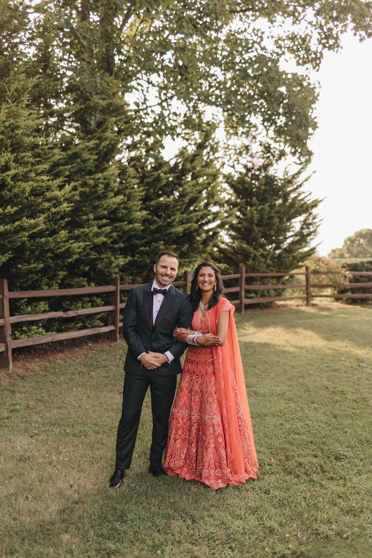 TONY + REKHA Ashville Wedding Day 2 - RECEPTION- before dinner portraits of the bride and groom