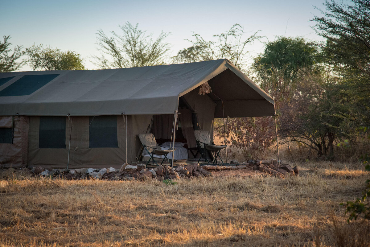 Safari Tent in morning