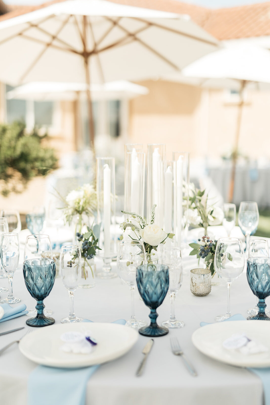 Candle and rose tablescape | Bella Fleur