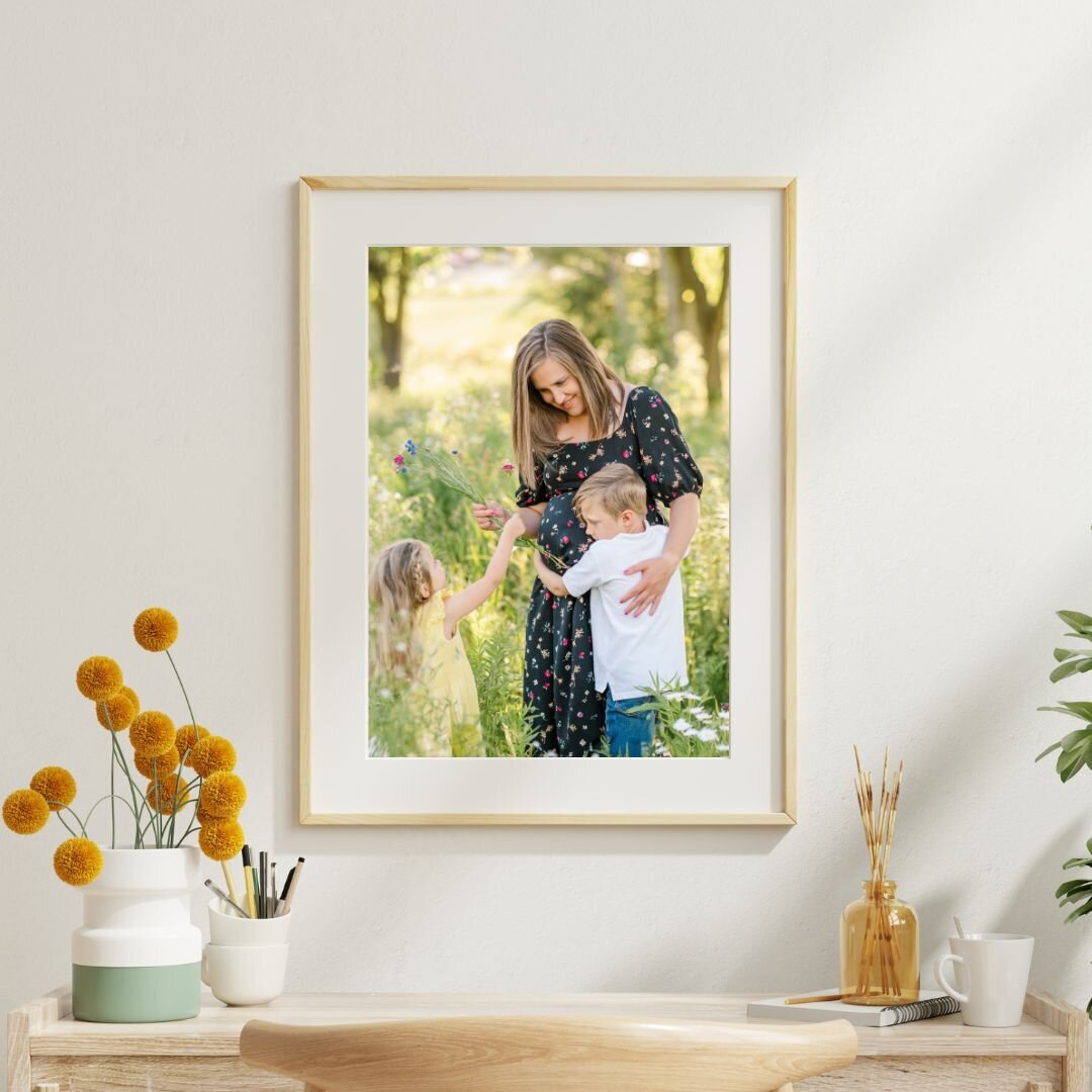 Print of pregnant mother by maternity photographer york pa
