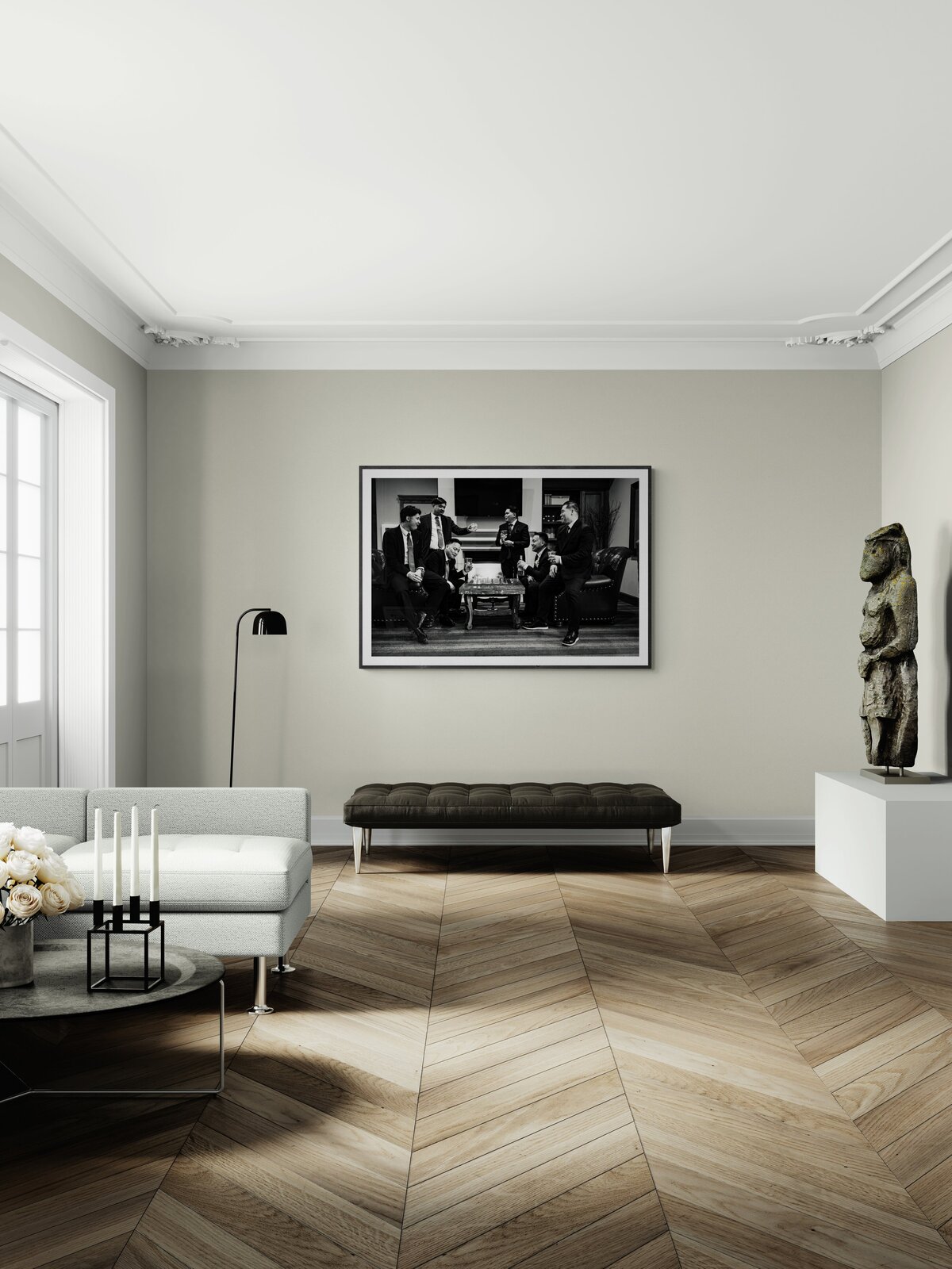 elegant-living-room-with-unique-sculpture