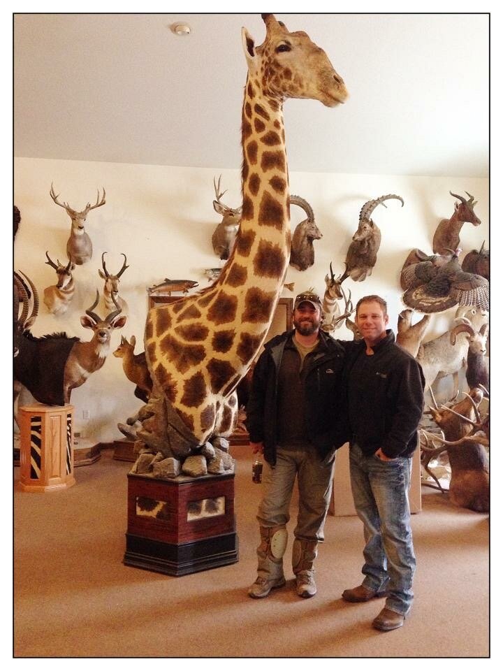 Jason Miller and Lane Patterson picking up new taxidermy