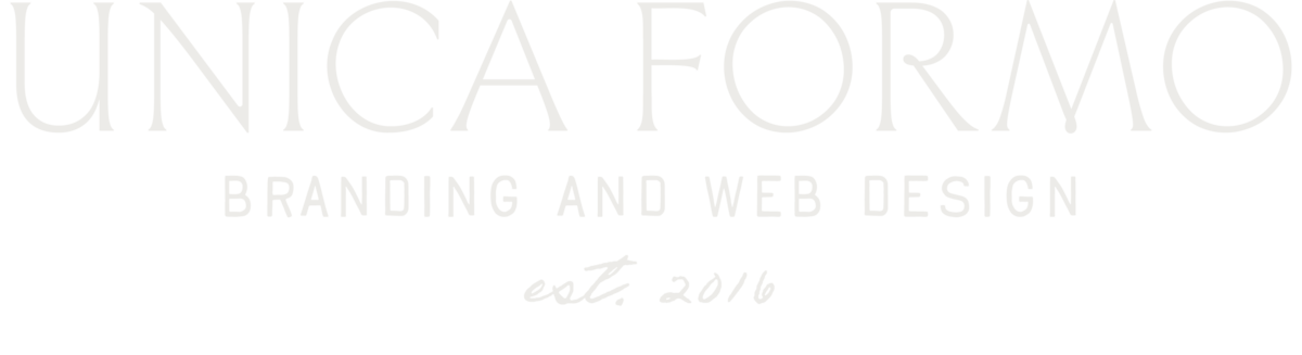 Logo for Unica Formo, showcasing branding and web design with a modern and creative flair.