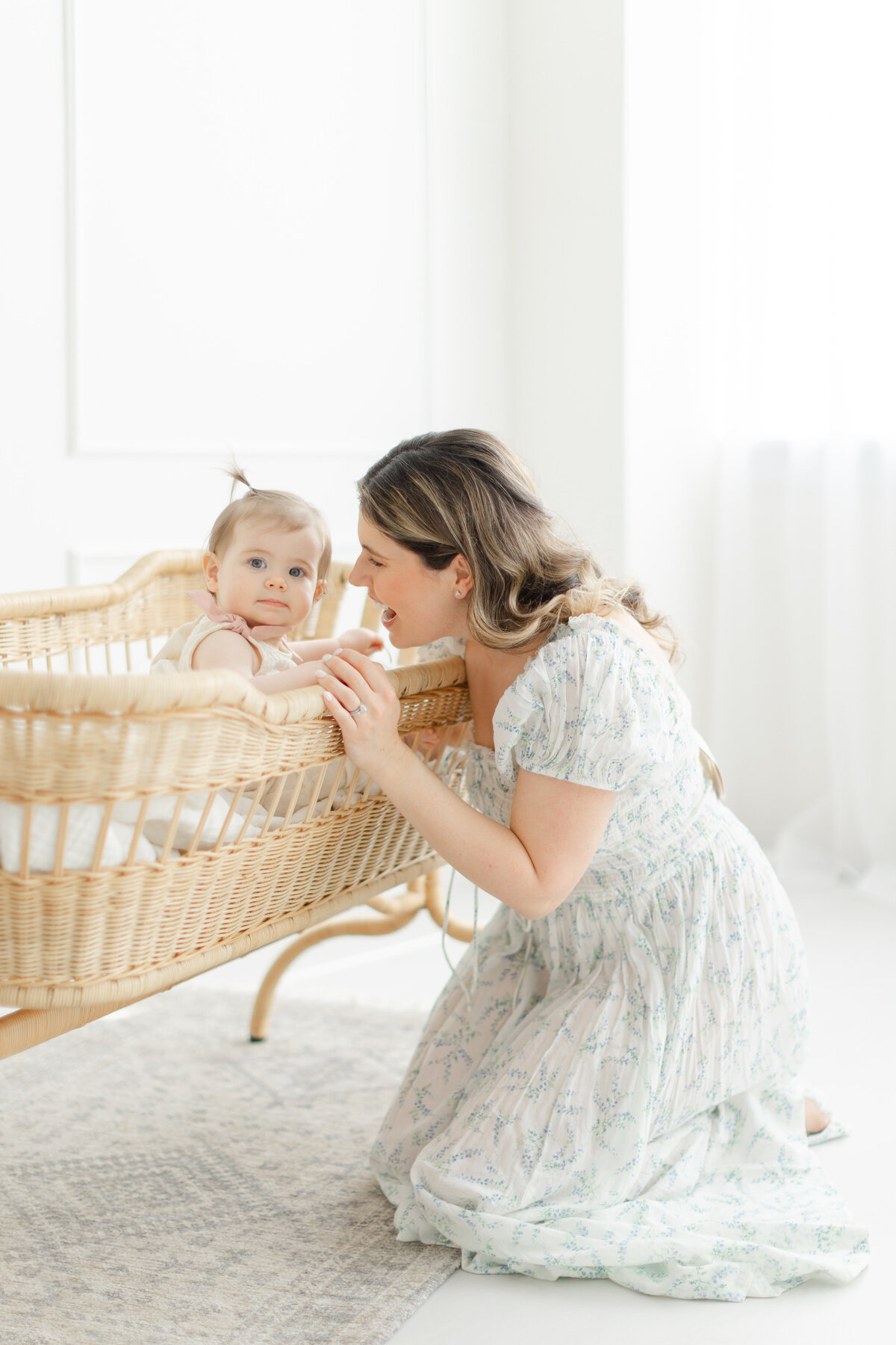 12 month baby milestone portrait session at Philadelphia photography studio - 17