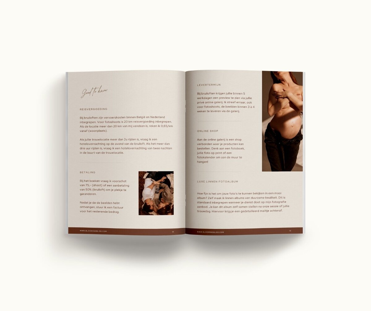 Canva brochure template Blooming Bliss 10
