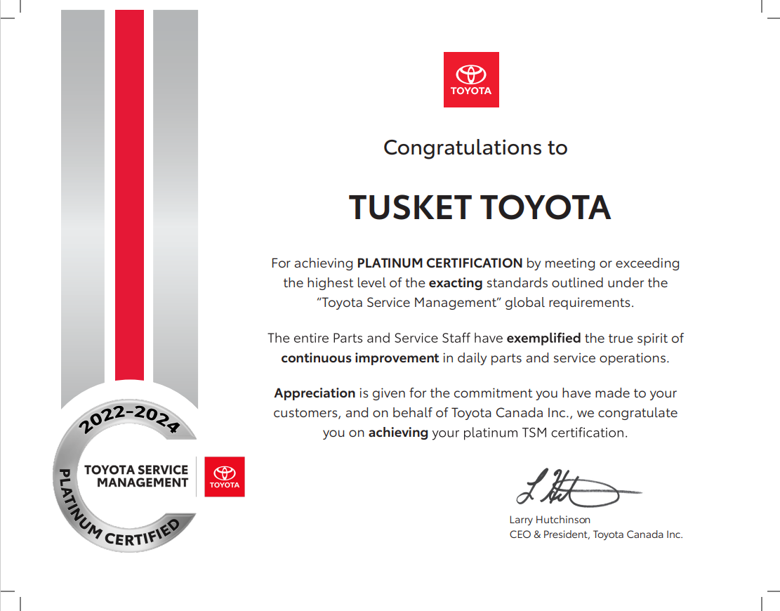 TSM Platinum Certificate 2022-2024 image