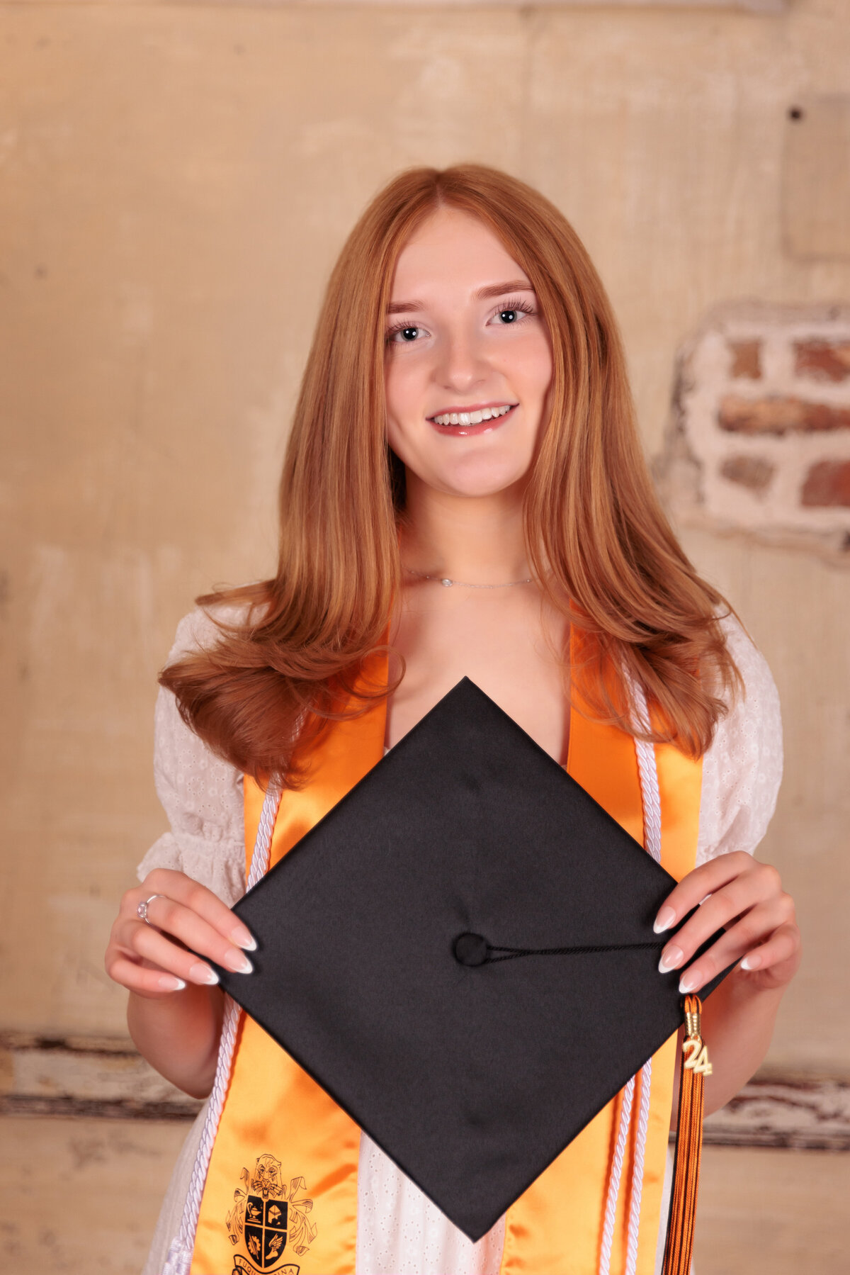 Cap & Gown Senior Portraits in Fuquay Varina NC