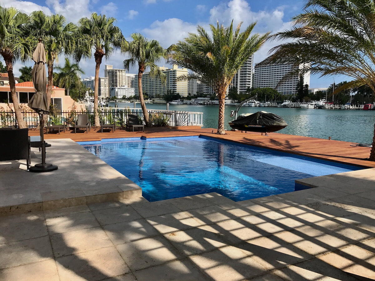 Swimming pool and deck