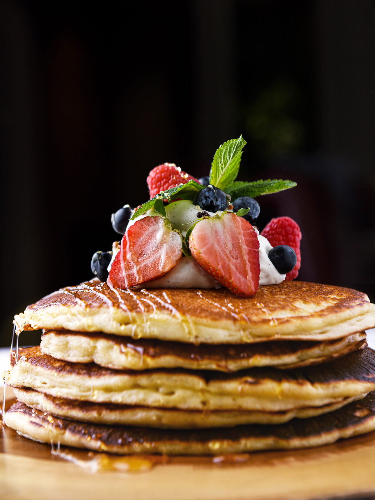 Vertical food photography for Toronto menu
