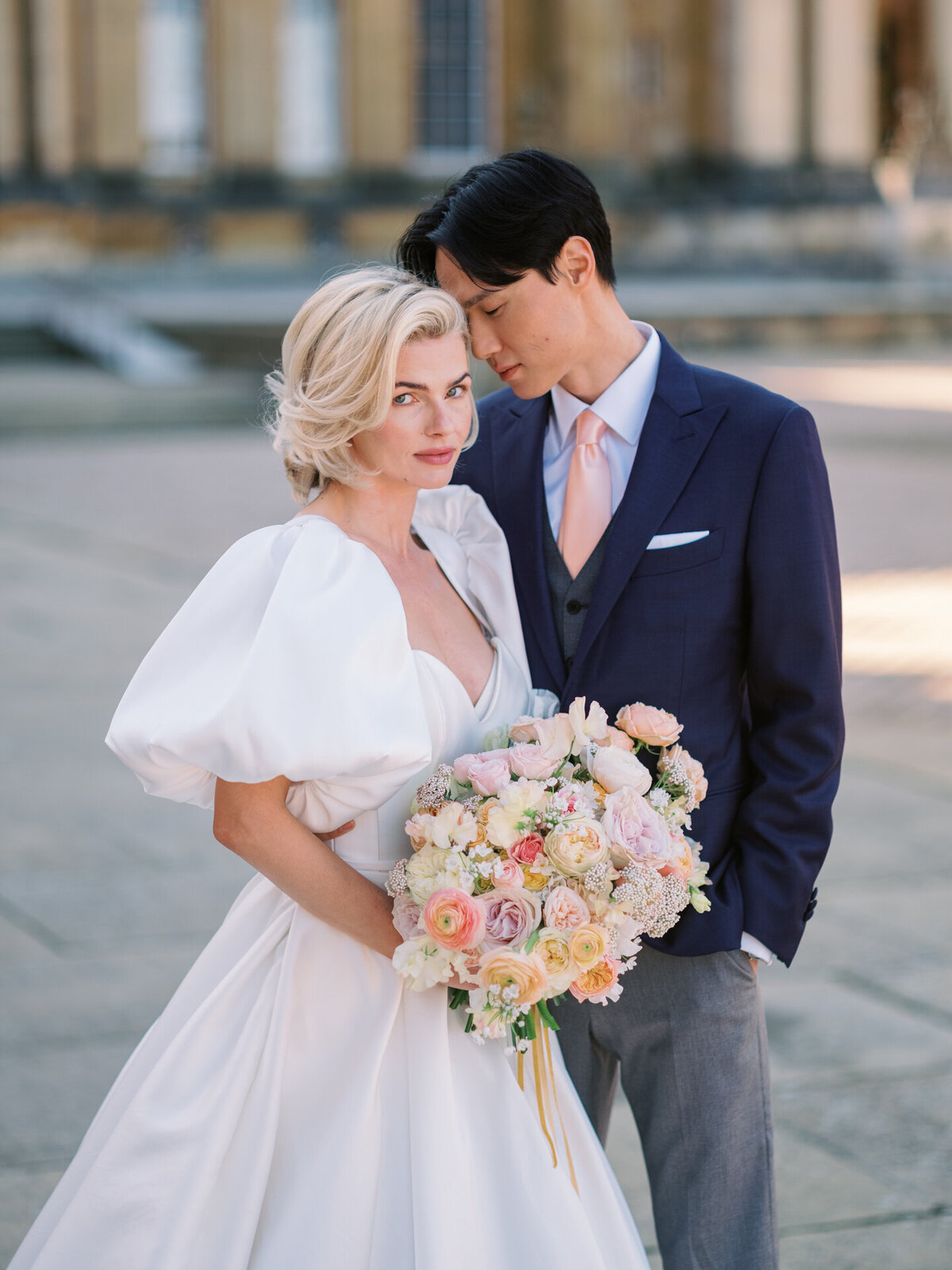 bride and groom portrait