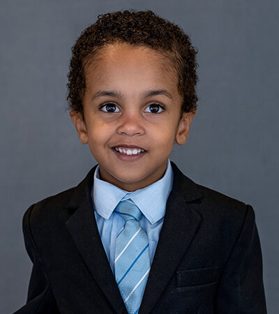Dressed up for back to school photo day.