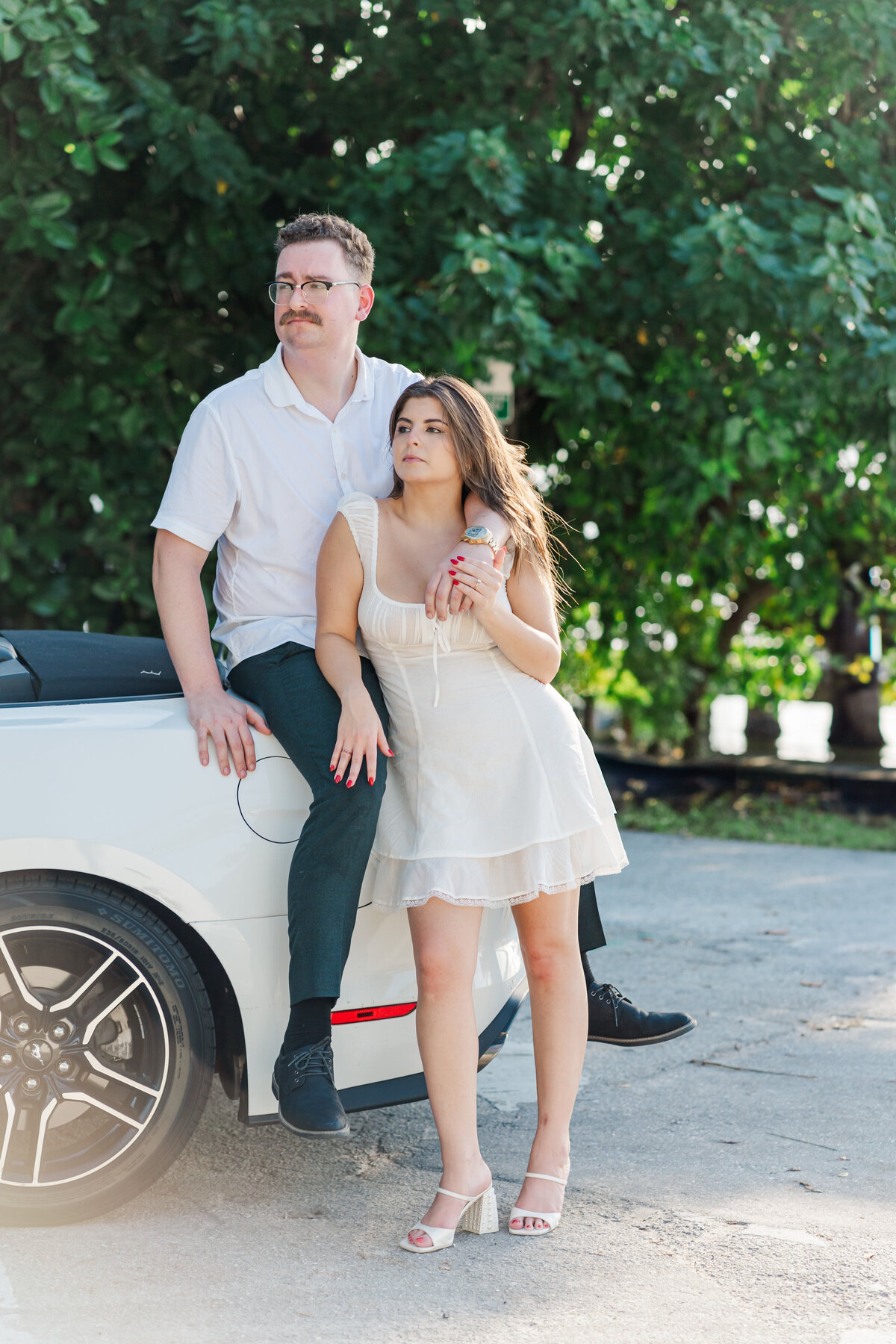engagement at Vizcaya Museum and Gardens