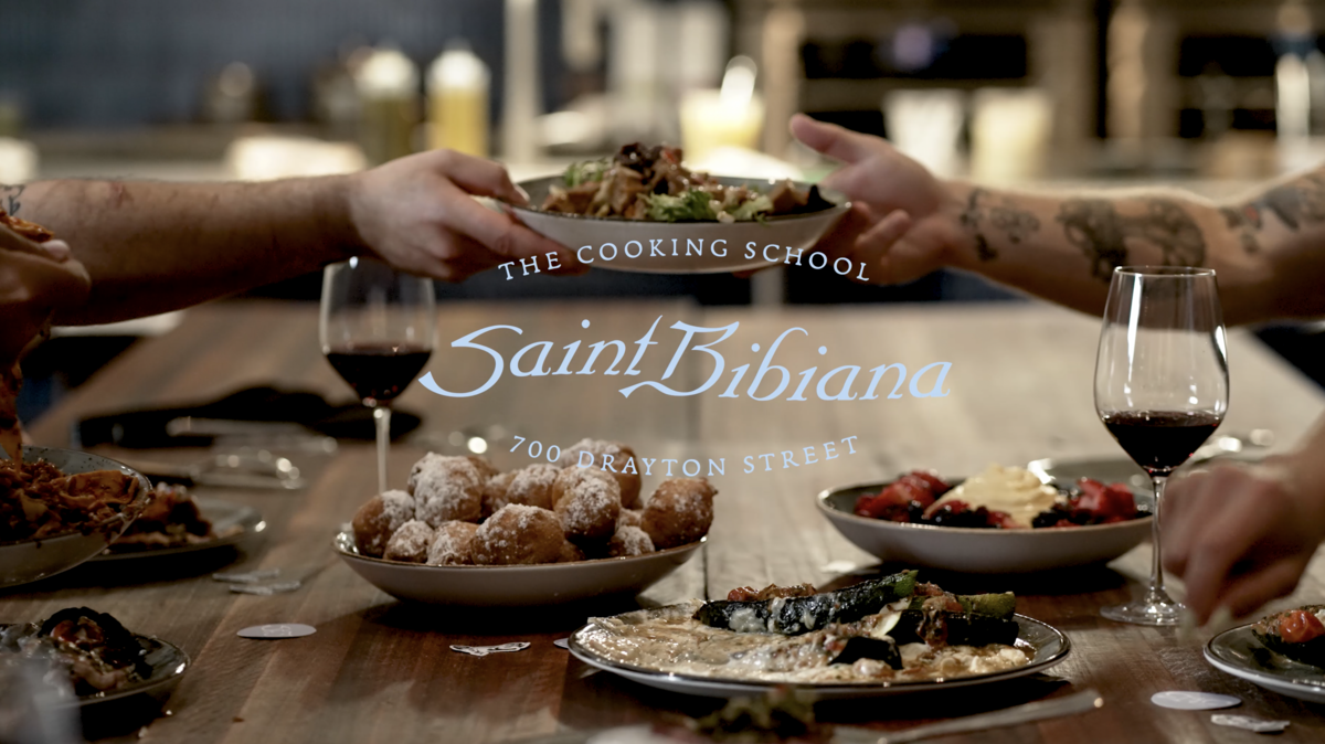 A commercial Video Frame for Saint Bibiana Restaurant