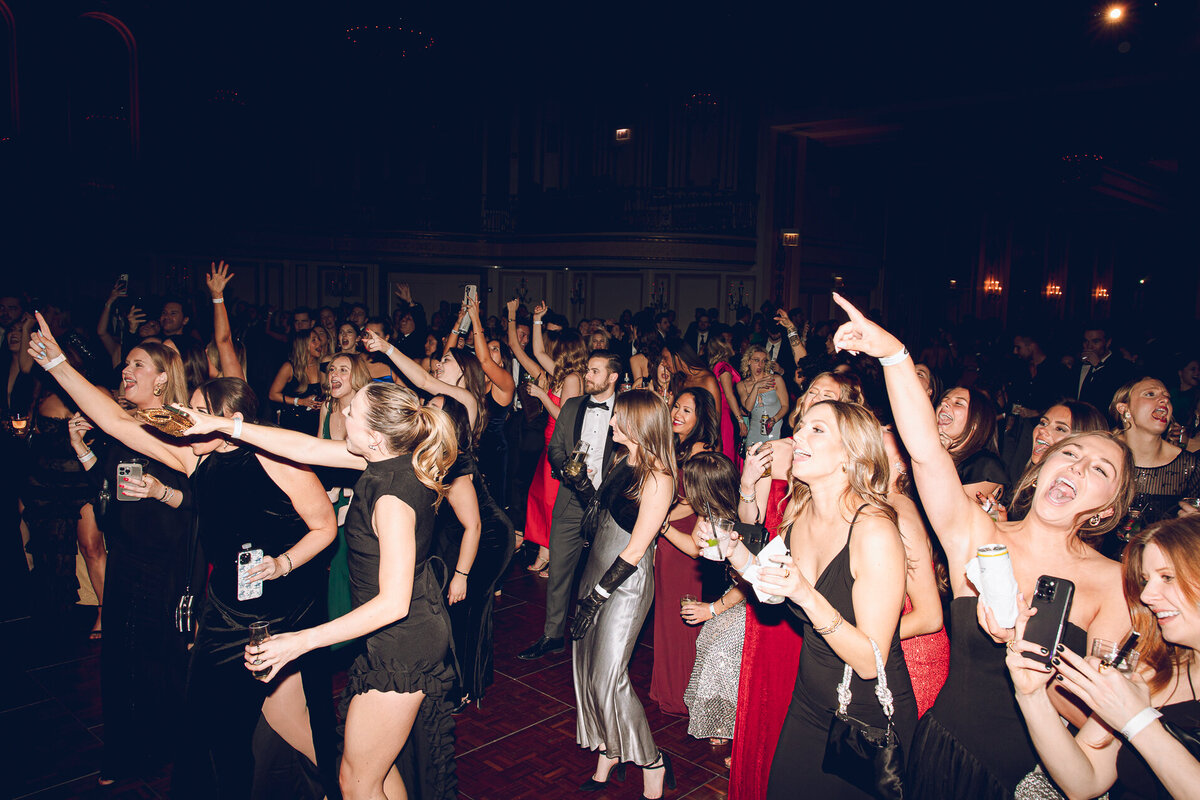 Event photography for the Snowball Gala 2025 at the Palmer House Hotel in Chicago