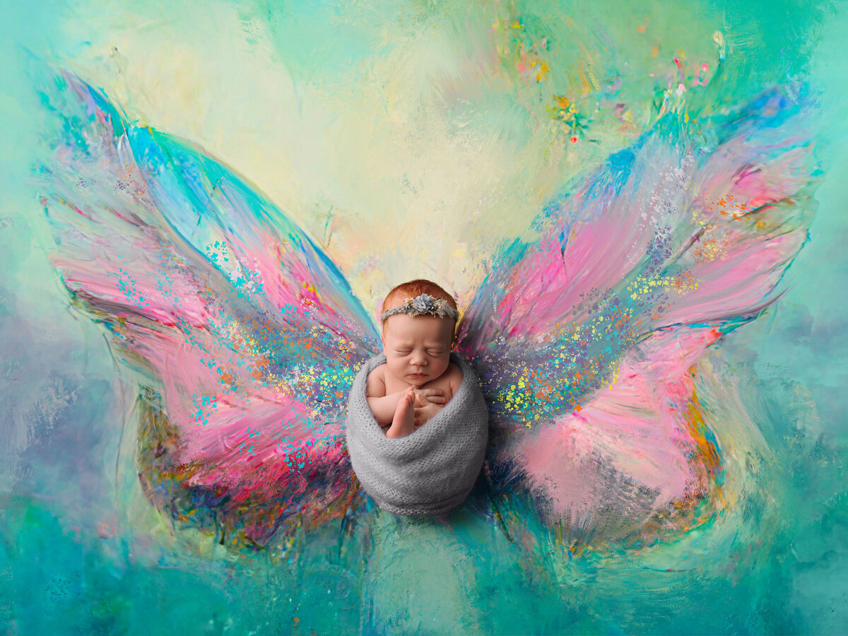 baby girl butterfly pose in and near dupont
